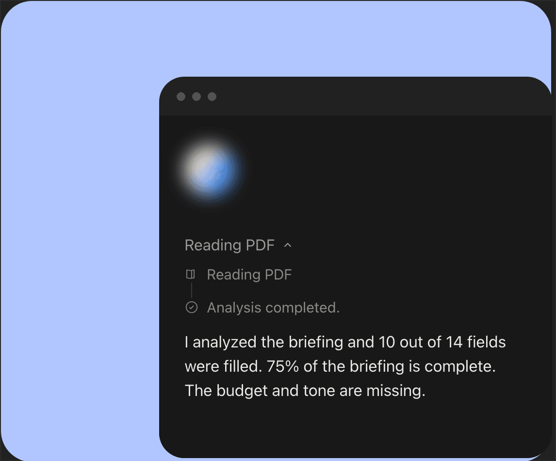 COR تُحلّل بريفًا بصيغة PDF في الوقت الفعلي
